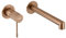 MICE - Rubinetto per lavabo da incasso, monocomando rubinetto da bagno con sistema di montaggio a parete, kit per montaggio finale - Rubinetteria incasso bagno Colore oro rosa spazzolato GLD038/ORC