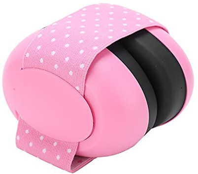 Baby-Kopfhörer Gegen Lärm, Baby-Gehörschutz, Baby-Gehörschutz, Schalldämmung, Geräuschreduzierung, Ohrenschützer, Rosa, mit Elastischer Kordel für Kinder. Gehörschutz Verbessert