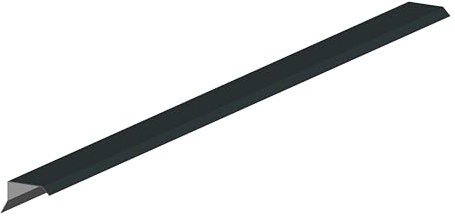 Blendenabdeckung 50mm | Ortgangblech Dachblech Flachdach Winkelblech | Alu Anthrazit 200cm