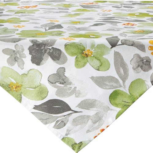 REDBEST Mitteldecke Baumwolle grün-grau Größe 80x80 cm