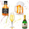 SZSMW 4er-Packweinglas Flasche Ballon - Helium Ballons Geburtstag - Heliumflasche - Geeignet FüR Bardekoration,Sommerbier-Themenfestivals,Geburtstagsfeiern,Langlebig und Wiederverwendbar