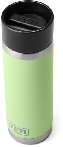 YETI Rambler Hotshot Bottle, Vacuum Insulated Stainless Steel Bottle with Hotshot Cap, Key Lime, 18 oz (532 ml)