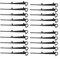 HEBEOT 20Pcs Plastic Gutter Brush Clips 150Mm Plastic Gutter Guard Net Ground Nail Securely Holds Gutter Brush