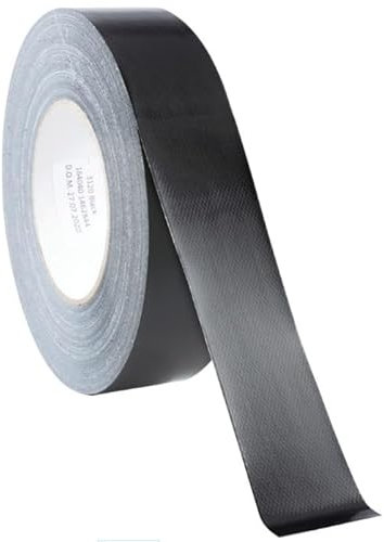Black Fabric Cloth Tape - Genuine UK Forces - Sniper Airsoft Tape 50M x 38mm - Low Tac - Specialist Performance