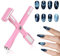 Prasacco Nail Magnet Tool, 5 In 1 Cat Eye Magnet für Nägel Multifunktionaler Magnetstift für Nägel mit Silikon-Schutzhülle Cat Eye Nagellack-Magnetstift für Cat-Eye-Nageldesign, Nagelstudios (Rosa)