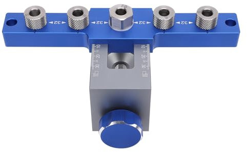 Kit di Maschere per Tasselli in Lega di Alluminio, Scala Trasparente e Cuscinetto Protettivo in Gomma per un Posizionamento Semplice, Kit di Maschere per Fori Tascabili