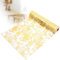 Tapvai Tischläufer Gold, 28 cm x 10 m Tischdeko Gold, Tischband aus Organza, Polyester Goldene Hochzeit, Servietten für DIY Glücksbringer Geschenke Dekoration Geburtstage Hochzeit Party