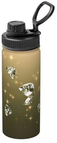 Shining Diamond Trinkflasche aus Edelstahl, doppelwandig, isoliert