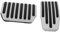 TOPBATHY 1 Set Bremsen Pedal Auto Zubehör Griffe Aluminium Legierung Silber
