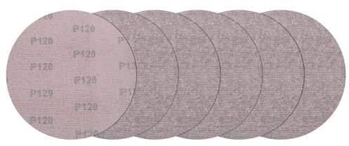 sourcing map Lot de 25 disques abrasifs en maille de 225 mm, grain 120, sans poussière, pour cloison sèche, crochet et boucle pour cloison sèche