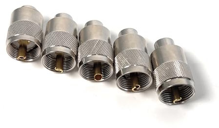 5 Stck. MAAS PL-Stecker für 5mm Koaxialkabel PL259/6 -RG58-H155-Aircell 5-Hyperflex 5-2,10 Euro/Stck.