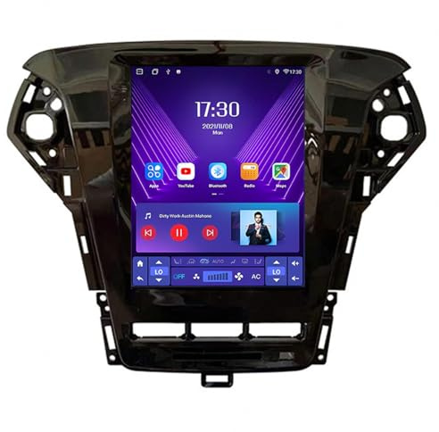 Android 15 Car Multimedia Radio 9.7 Zoll Navigations GPS Autoradio Für Ford Mondeo Fusion MK4 2011-2013, Carplay Player Navigations GPS Radio-Videoempfänger Bluetooth Lenkradsteuerung,M107
