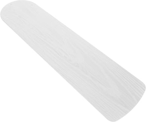 SHINEOFI 1 Pack Ceiling Fan Blades Replacement for 52 Inch, Plastic Ceiling Fan Blade Set for Outdoor And Indoor, Weatherproof White Wood Grain Paddles for Home, Patio, Bedroom