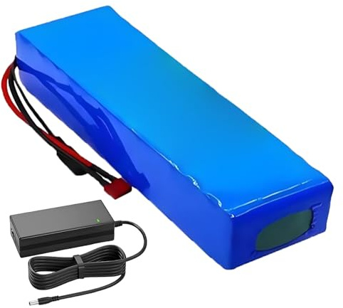 Batterie Li-ION 36 V 10 Ah 10S2P pour Vélos Électriques avec Chargeur Et Protection BMS Intégrée, Compatible avec Draisiennes, Vélos Électriques, Scooters Et Tricycles. XT90
