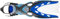Mares X-Stream Geräteflossen (blau, XL (45-48))