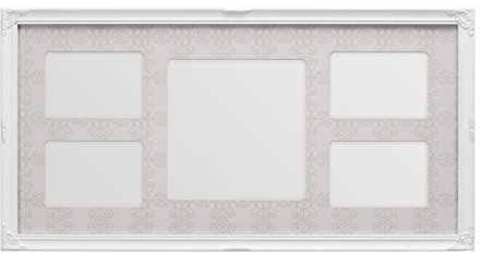 Premier Housewares Multi-Photo Frame for 5 Photos, White