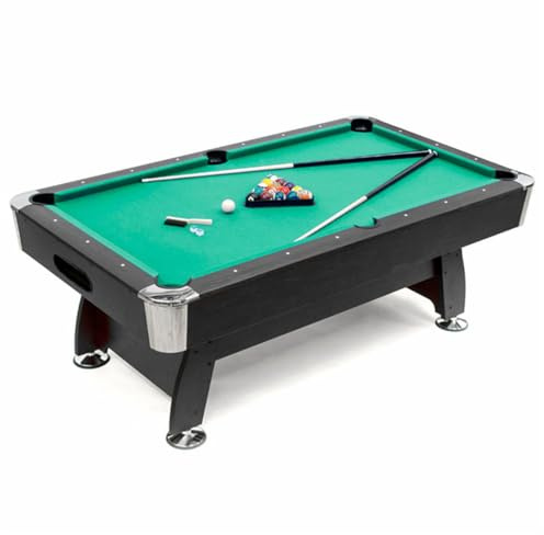 PL Ociotrends Mesa de Billar Semi Profesional New Lucentum 7 Pies(212 x 121 x 78 cm) | Estilo Americano, Diseño Moderno y Robusto – Ideal para Adultos y Espacios de Ocio