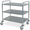 BRB Edelstahl-Servierwagen, 3 Etagen, LxBxH 860x540x940 mm, Tragkraft 150kg