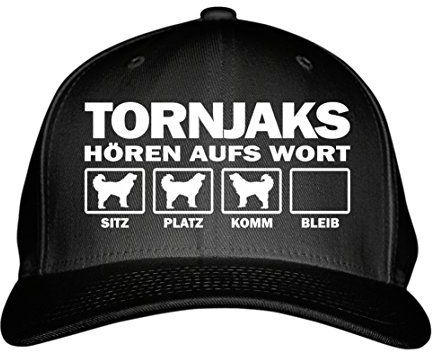 siviwonder Cap Tornjak Tornjaks Schäferhund Kroatien Bosnien HÖREN aufs Wort Baumwoll Verstellbare 5 Panel Kappe Basecap Baseball Einheitsgröße Metallverschluss Hund Hundemotiv schwarz