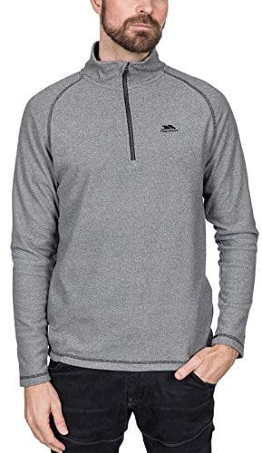 Trespass Mens Keynote 1/2 Zip Fleece Jacket - Black - XXXL