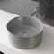 Waschbecken24 41 x 41 x 18 CM Design Keramik Waschbecken Aufsatzwaschbecken Handwaschbecken Waschschale für Waschtisch Badezimmer Gäste-WC A461GAMW