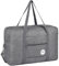 Handgepäck Tasche für Flugzeug Reisetasche Klein Faltbare Handgepäck Koffer 55x40x20cm / 45x36x20cm Sporttasche Krankenhaustasche Weekendertasche von WANDF (B - Denim Grau mit Schultergurt)