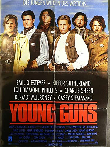 Young Guns - Sie fürchten weder Tod noch Teufel - Filmposter A1 84x60cm gefaltet