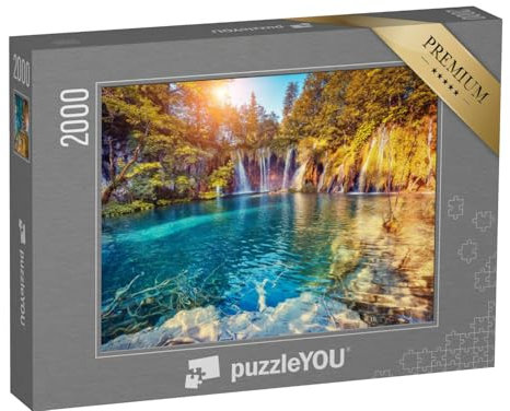 puzzleYOU: Puzzle 2000 Teile „Nationalpark Plitvicer Seen, Kroatien“ – aus der Puzzle-Kollektion Natur, Landschaft, Flüsse & Seen