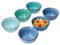 MamboCat Blue Lot de 6 coupelles à sauce Ø 12 cm I Petit bol 200 ml I Set de 6 tons bleus différents I Bol à dessert I Bol à dipp Passe au lave-vaisselle
