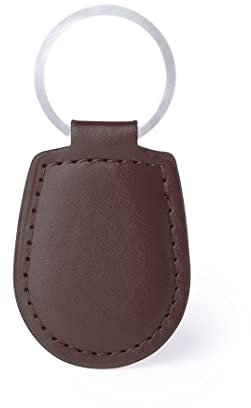 Generico Porte-clés en cuir de voiture élégant luxe pour homme, voiture, clé, anneau de voiture, marron, Taille Unique