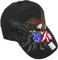 Basecap Cap mit Schild Bestickt Native Pride Adler Flagge USA Schwarz