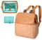 MISS FONG Wickeltasche Wickelrucksack Mama Backpack Wickelauflage Unterwegs Baby Rucksack groß-Braun