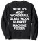 Weltweit wunderbarste Glas-Wolldecke, Futterspender Sweatshirt