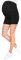 MijaCulture Legging de grossesse court et confortable pour femme enceinte M012, Noir , S