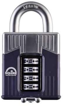 ALDRIDGE WC55BX Squire 55MM Warrior Combination Boxed Padlock, White