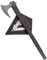 Ragnars Lothbroks Axt - Wikinger Kampfaxt - Vikinger Deko Wurfaxt mit Wandhalterung aus Holz - Streitaxt, Metall Holz - Nordische Waffe braun,Silber
