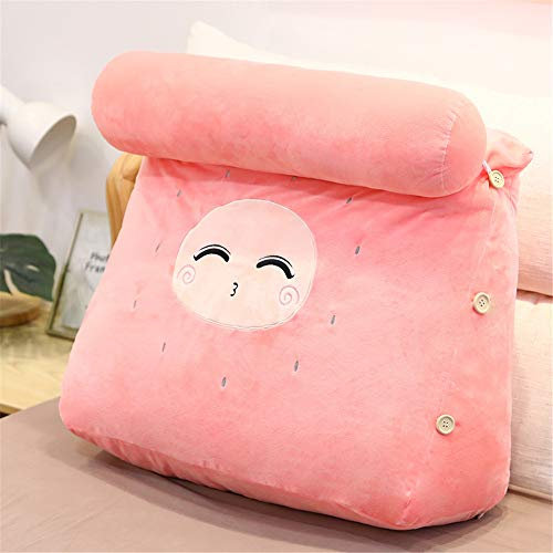 UsmAsk Keilkissen, Rückenstützkissen, verstellbares Nackenkissen, Rückenstütz-Lendenkissen, mit abnehmbarem Bezug, für Schlafsofa, Bürostuhl, L, 45 x 25 x 45 cm (D 45 x 25 x 45 cm)