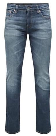 Only & Sons Male Slim Fit Jeans ONSLOOM Niedrige Taille Verjüngter Slim Fit Jeans