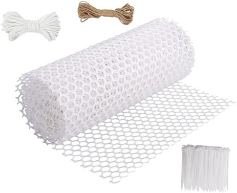 BESPORTBLE DIY Plant Stick Kit Mesh Netting for Climbing Plants Moss Pole Support Enhanced Growth Vine Net Gardening Supplies Indoor Plastic Flower Stand