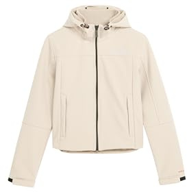 Superdry Damen Softshell Trekker Kapuzenjacke Chateau Grau 44