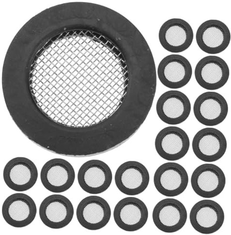 BESTonZON 60 Stück Schlauchdichtungen Stahl Gummi 1/2 Zoll Schlauchfilter Unterlegscheiben Mit Wellrohr Design Vibrationsdämpfung Hochtemperaturbeständig Für Wasserhähne Gartenschläuche