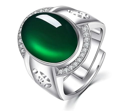Gu Feng Chrysopras Ringe Herrenringe Offener Ring
