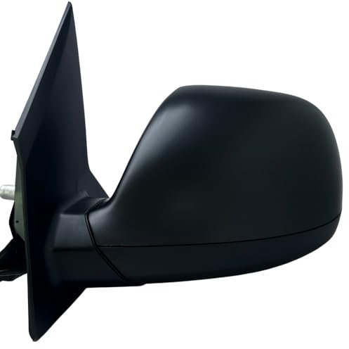 Spieg Außenspiegel Links für Volkswagen Transporter T6 | Multivan VI 2015-2024 Manuell Einklappbar, Schwarz, 5 PIN