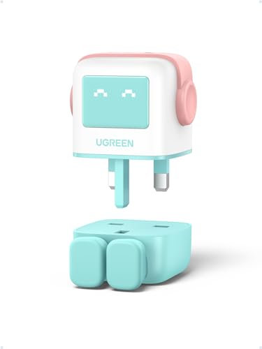 UGREEN Uno 65W USB C Charger Plug Nexode 3-Port GaN Fast Charger Plug Power Adapter Compatible with MacBook Pro, iPhone 16 Pro/16/15, Galaxy S24/S23, Pixel 9, Steam Deck, ROG Ally (Blue)