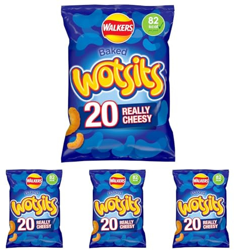 Walkers Wotsits Cheese 20pk (Pack of 4)