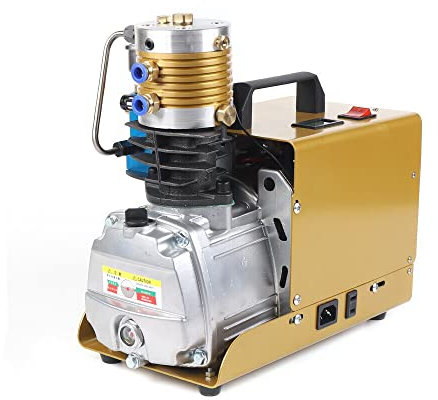 300Bar 4500 PSI Hochdruck Kompressor 130L / min Luft Luftpumpe 220V 50Hz,Manuelle Hochdruck-Luftpumpe Elektrokompressor Tauchen Pumpe
