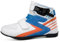 DJFOG Stivali da moto unisex, Stivali da moto da cross in pelle impermeabile in microfibra, Scarpe da moto protettive, Supporta la caviglia da viaggio cross country,Blu,46