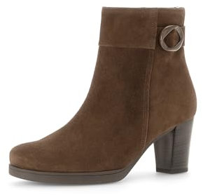 Gabor Damen Ankle Boots, Frauen Stiefeletten,reißverschluss,Bootee,Booties,halbstiefel,Kurzstiefel,Cacao (Micro/Uni),37.5 EU / 4.5 UK