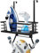 Ironing Board Holder Ironing Board Wall Mount with Large Storage Basket & Strong Hooks - Iron and Ironing Board Holder for Laundry Room - Holds Iron, Board, Spray Bottles Black