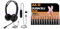 USB Headset with Microphone, 3.5mm/USB Jack 2-In-1 Computer Headset & Duracell Plus AA Batteries (12 Pack) - Alkaline 1.5V - Up To 100% Extra Life